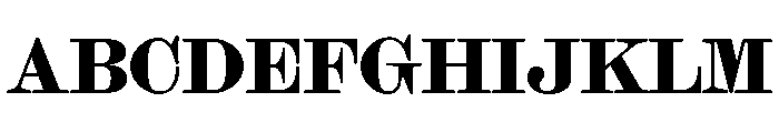 Font 1226 Font UPPERCASE