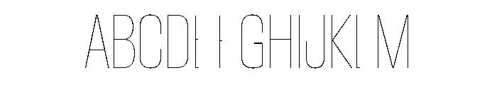 Font 1243 Font UPPERCASE