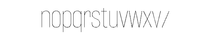 Font 1243 Font LOWERCASE