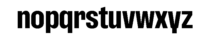 Font 1258 Font LOWERCASE