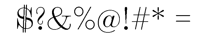 Font 1287 Font OTHER CHARS