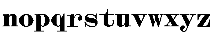 Font 1292 Font LOWERCASE