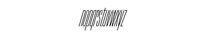 Font 1293 Font LOWERCASE