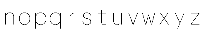 Font 129 Font LOWERCASE