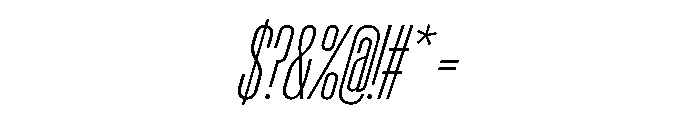 Font 1304 Font OTHER CHARS