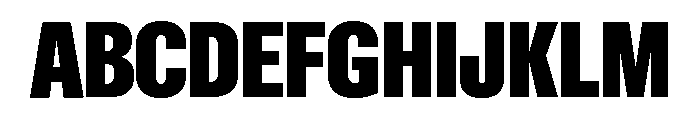 Font 1307 Font UPPERCASE