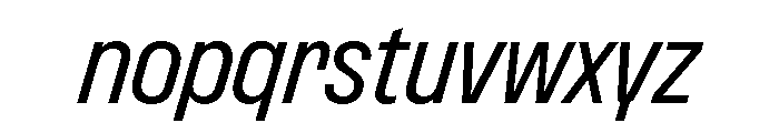 Font 1317 Font LOWERCASE