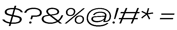 Font 1320 Font OTHER CHARS