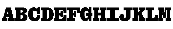 Font 1332 Font UPPERCASE