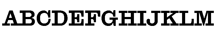 Font 1338 Font UPPERCASE