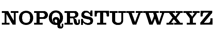 Font 1338 Font UPPERCASE