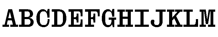 Font 1346 Font UPPERCASE
