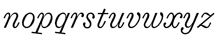 Font 1348 Font LOWERCASE