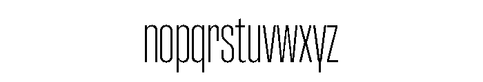 Font 1353 Font LOWERCASE