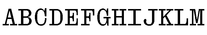 Font 1358 Font UPPERCASE