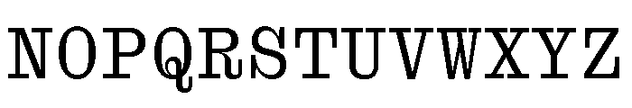 Font 1358 Font UPPERCASE