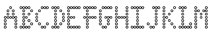 Font 135 Font UPPERCASE