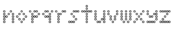 Font 135 Font LOWERCASE