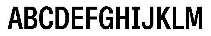 Font 1366 Font UPPERCASE