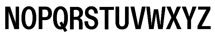 Font 1366 Font UPPERCASE