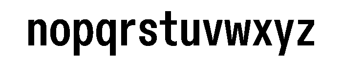 Font 1366 Font LOWERCASE