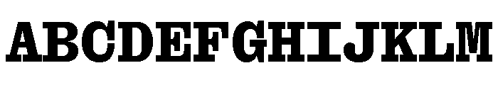 Font 1384 Font UPPERCASE