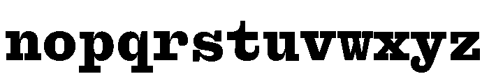 Font 1384 Font LOWERCASE