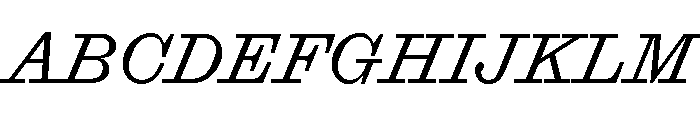 Font 1403 Font UPPERCASE