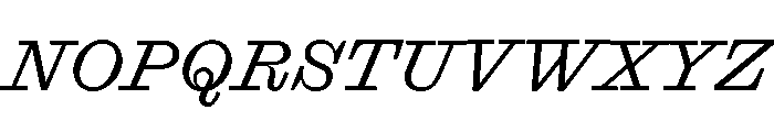 Font 1403 Font UPPERCASE
