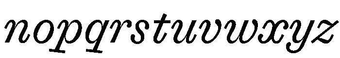 Font 1403 Font LOWERCASE