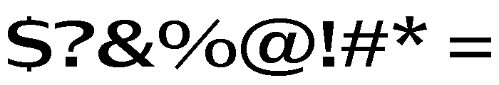 Font 141 Font OTHER CHARS