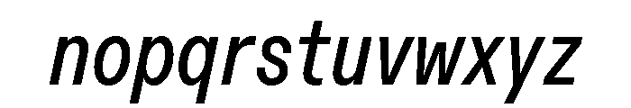 Font 1424 Font LOWERCASE