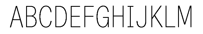 Font 1426 Font UPPERCASE