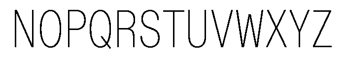 Font 1426 Font UPPERCASE