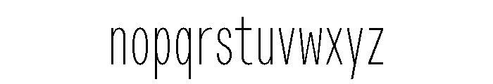 Font 1431 Font LOWERCASE