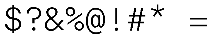 Font 1442 Font OTHER CHARS