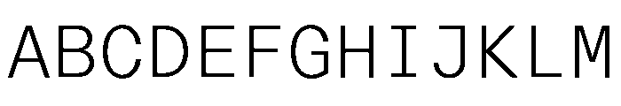 Font 1442 Font UPPERCASE