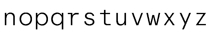 Font 1442 Font LOWERCASE