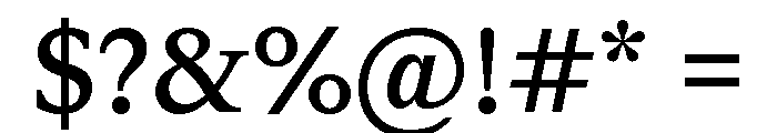 Font 151 Font OTHER CHARS