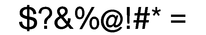 Font 153 Font OTHER CHARS