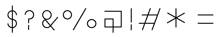 Font 154 Font OTHER CHARS