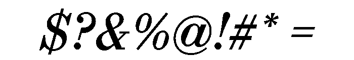 Font 157 Font OTHER CHARS