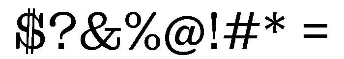Font 159 Font OTHER CHARS