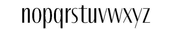 Font 161 Font LOWERCASE