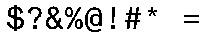 Font 164 Font OTHER CHARS