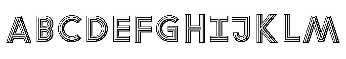Font 165 Font UPPERCASE