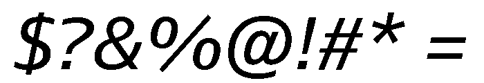 Font 169 Font OTHER CHARS