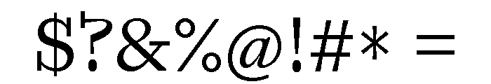 Font 189 Font OTHER CHARS