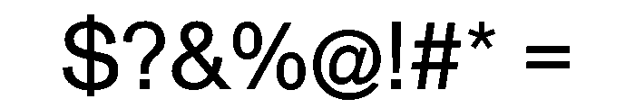 Font 205 Font OTHER CHARS