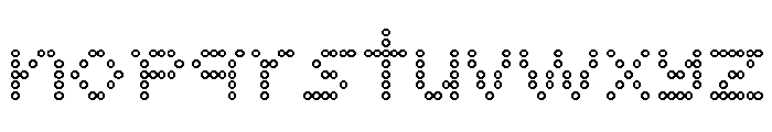 Font 223 Font LOWERCASE